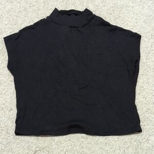 Klassy Network Black Mock Neck Tank Top